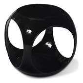 Avenue Six Slick Cube Modern Occasional Table in Black