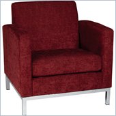 Avenue Six Park Avenue Arm Chair in Shimmer Raisin