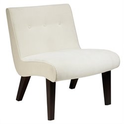 Avenue Six Curves Valencia Chair in Oyster Velvet