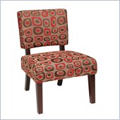 Avenue Six Jasmine Accent Chair in Twilight Red