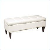 Avenue Six Estrella Storage Bench in Brushed Oyster