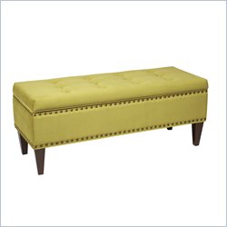 Avenue Six Estrella Storage Bench in Brushed Basil