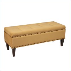 Avenue Six Estrella Storage Bench in Brushed Butternut