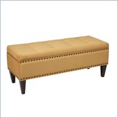 Avenue Six Estrella Storage Bench in Brushed Butternut
