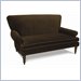 Avenue Six Curves 68 inch Sofa in Chocolate with Mocha Piping