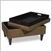 Avenue Six Plaza Storage Ottoman with Tray