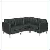 Avenue Six Wall Street 4 Piece Sectional