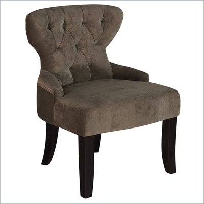 Avenue Six Curves Hourglass Chair in Vintage Shitake