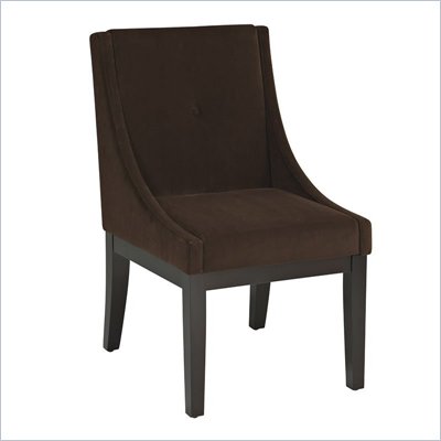 Avenue Six Curves Willow Chair in Brushed Chocolate