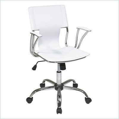 Office Chairs White on Avenue Six Dorado Office Chair In White   Dor26 Wh