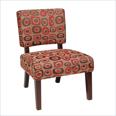 Avenue Six Jasmine Accent Chair in Twilight Red