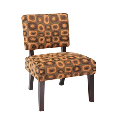 Avenue Six Jasmine Accent Chair in Twilight Rust