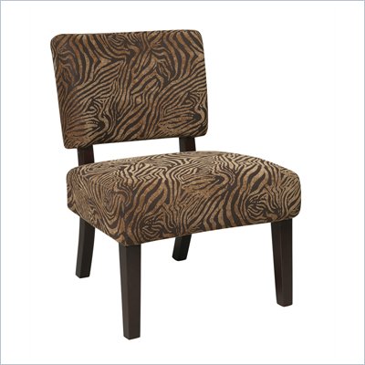 Avenue Six Jasmine Accent Chair in Wild Espresso