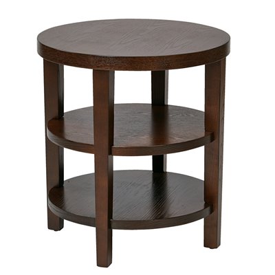 Avenue Six Merge 20" Square End Table in Espresso