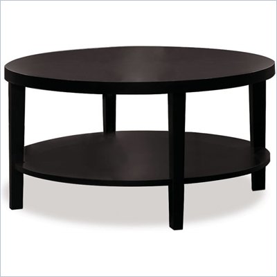 Avenue Six Merge 36 Inch Round Espresso Coffee Table