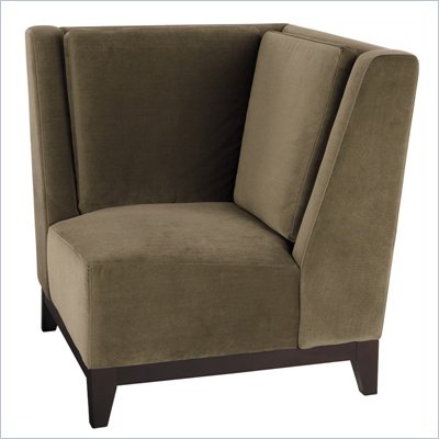 Avenue Six Merge Corner Chair in Easy Brownstone