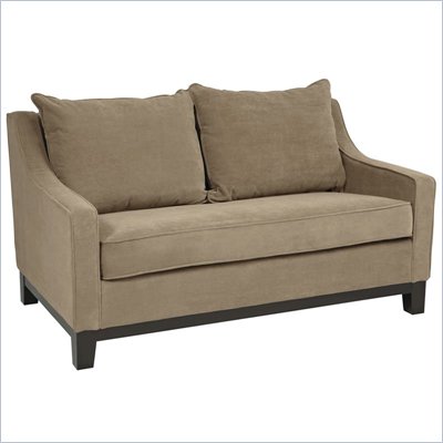 Avenue Six Regent Love Seat in Easy Brownstone