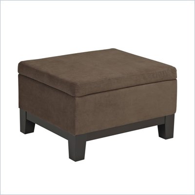 Avenue Six Regent Ottoman in Easy Walnut