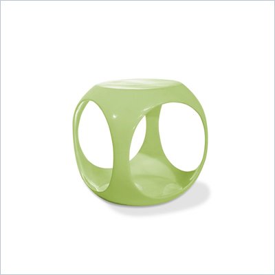 Avenue Six Slick Cube Modern Occasional Table in Green 