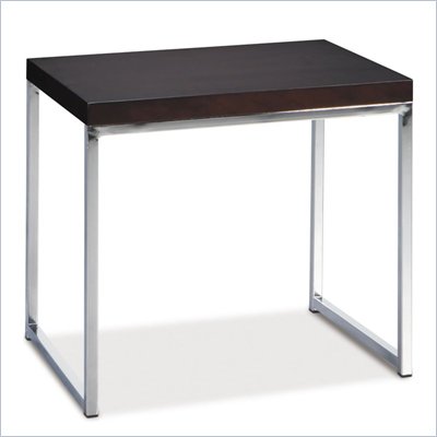 Avenue Six Wallstreet End Table in Espresso