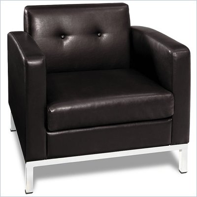 Avenue Six Wallstreet Armchair in Espresso