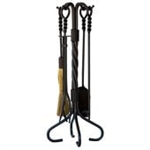 Uniflame 5 Piece Olde World Iron Ring/Swirl Fireset