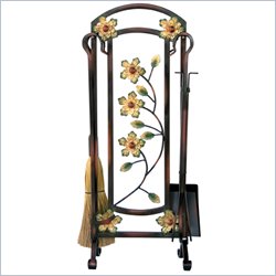 Uniflame Burnished Bronze Decorative Flower Fireset