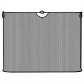 Uniflame Single Panel Black Wrought Iron Sparkguard