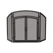 Uniflame 3 Fold Black Wrought Iron Arch Top with Doors