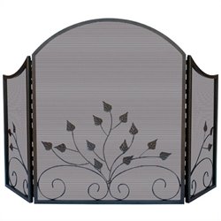 Uniflame 3 Fold Arch Top Graphite Screen with Leaves