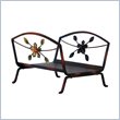 Uniflame Burnished Bronze Decorative Flower Log Rack