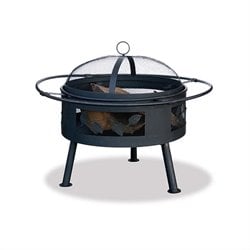 Uniflame 21.6 Inch Wide Aged Bronze Fire Pit with Leaf Design
