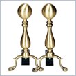 Uniflame Solid Antique Brass Medium Ball Andiron