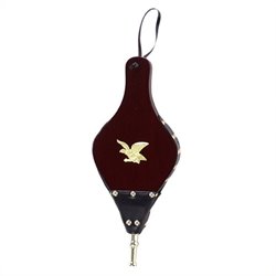 Uniflame Dark Stained Hand Carved Bellow with Medallion