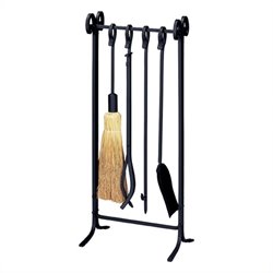 Uniflame 5 Piece Black Heavy Weight Inline Fireset