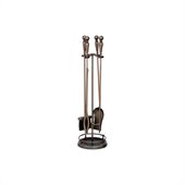 Uniflame 5 Piece Venetian Bronze with Ball Handle Fireset