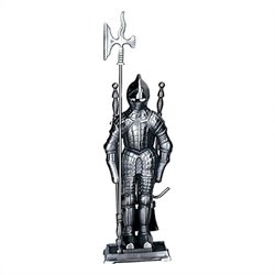 Uniflame 4 Piece Mini Triple Plated Pewter Soldier Fireset