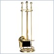 Uniflame 5 Piece Solid Brass Fireset with Ball Handle