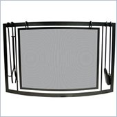Uniflame Black Wrought Iron Removeable Bowed Sparkguard With Tools