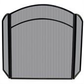 Uniflame 3 Fold Black Wrought Iron Arch Top Screen