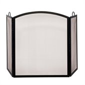 Uniflame 3 Fold Black Wrought Iron Medium Screen
