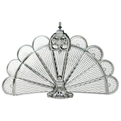 Uniflame Pewter Finish Ornate Fan Screen