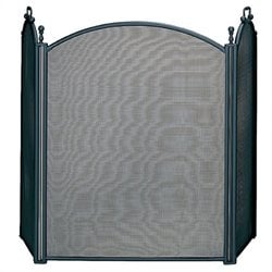 Uniflame 3 Fold Large Diameter Black Screen with Woven Mesh