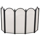 Uniflame 5 Fold Black Large Diameter Screen