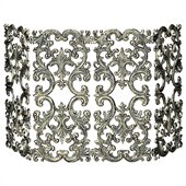 Uniflame 4 Fold Antique Gold Cast Aluminum Screen