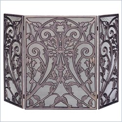 Uniflame 3 Panel Bronze Cast Aluminum Screen with Removable Mesh