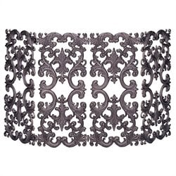 Uniflame 4 Fold Bronze Cast Aluminum Fireplace Screen