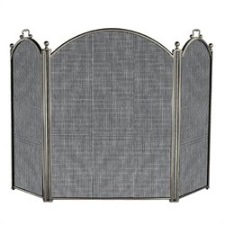 Uniflame 3 Fold Satin Pewter Screen