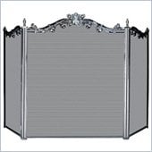 Uniflame 3 Fold Cast Satin Antique Solid Brass Screen