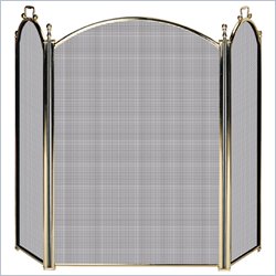 Uniflame 3 Fold Solid Brass Premium Screen